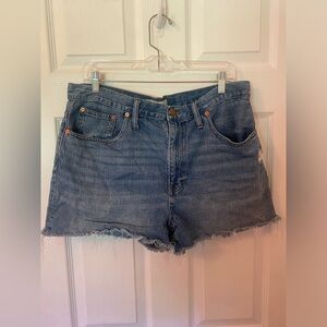 Madewell High Rise Jean Shorts
